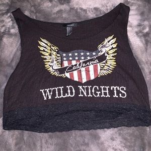 Size US L: forever 21 half shirt